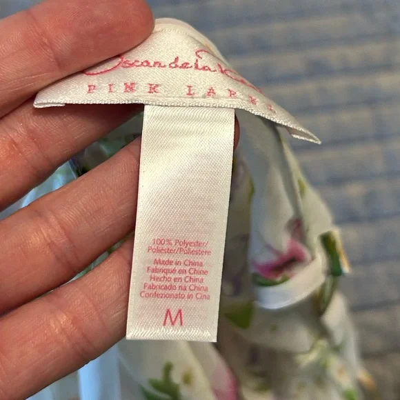 Oscar de la Renta pink label, sheer dress - Picture 6 of 6